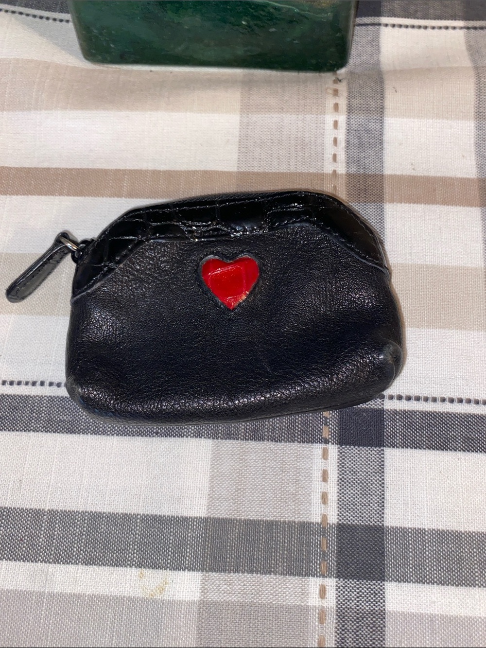 Brighton Coin Purse
Black Leather with a Red Heart Accent - Picture 2 of 7